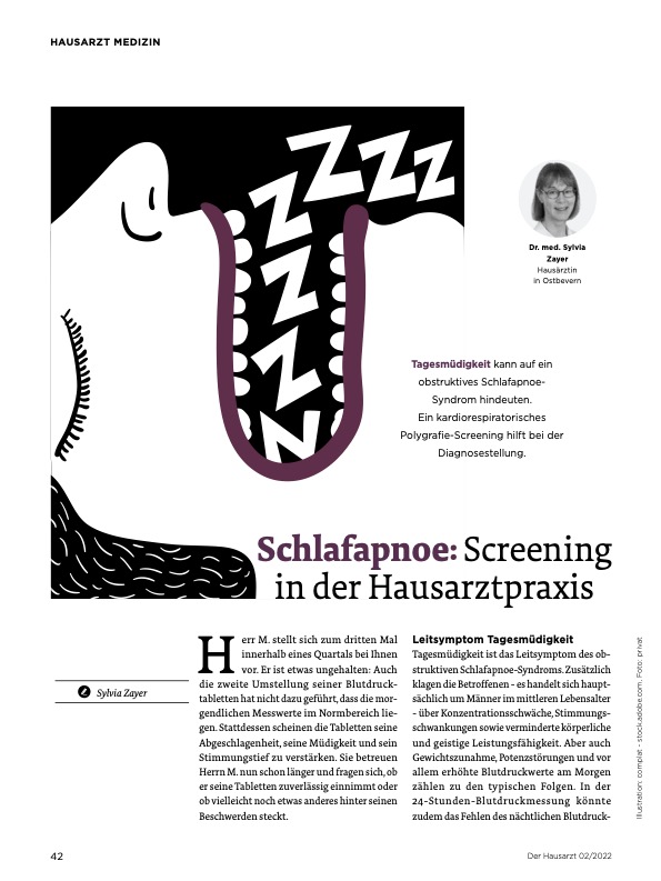 Vorschau Schlafapnoe-Screening